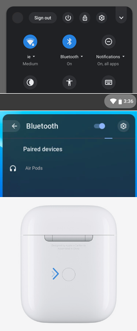 How to Pair Apple Airpods with or Chromebook Student Tutorial Guide