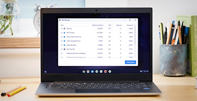 Closing tasks in Task Manager on Chromebook
