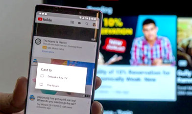 Casting YouTube App on phone to TV