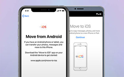 Android and iPhone setup to use Move to iOS app