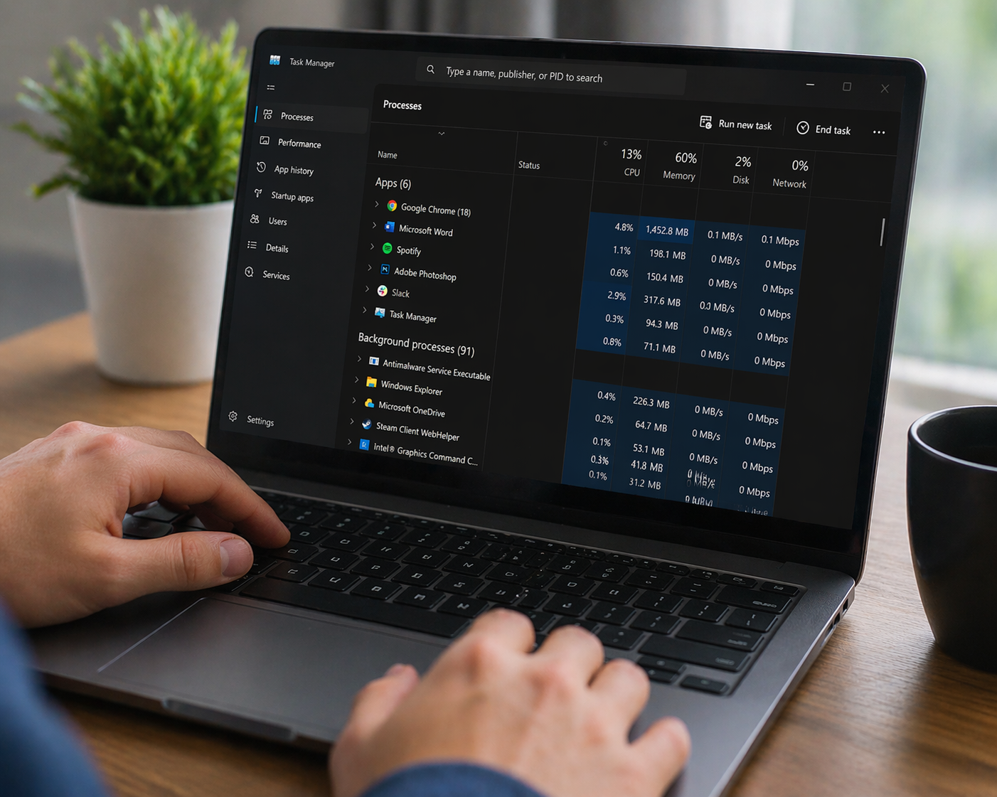 Closing unnecessary background apps