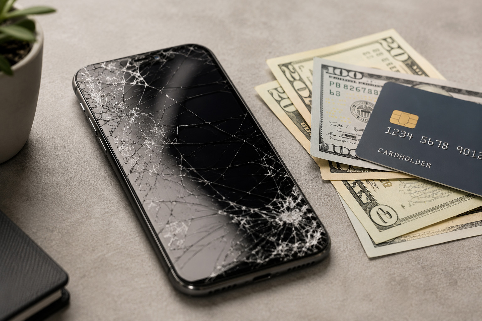 Cracked phone screen repair cost