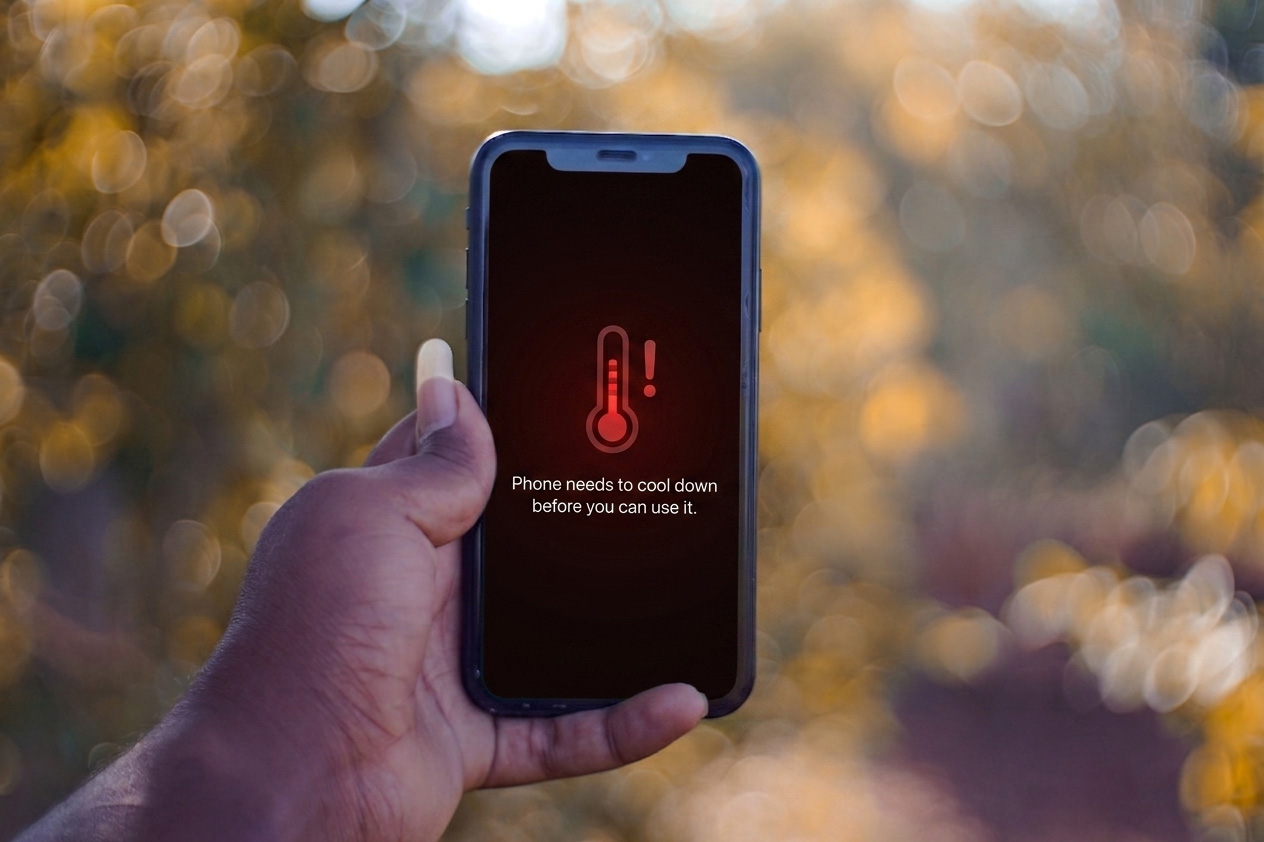 Overheated phone